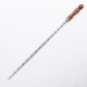 Stainless skewer 620*12*3 mm with wooden handle в Томске