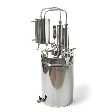 Cheap moonshine still kits "Gorilych" double distillation 10/35/t with CLAMP 1,5" and tap в Томске