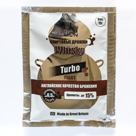Turbo yeast alcohol BragMan "Whisky TURBO" (72 gr) в Томске