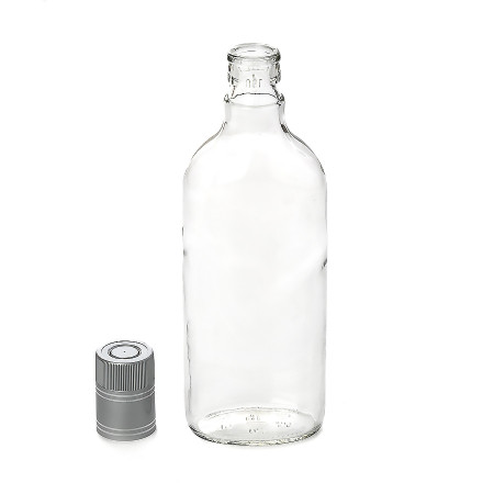 Бутылка "Фляжка" 0,5 литра с пробкой гуала в Томске